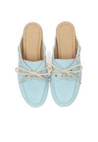 PS Poelman Loes Damen Loafer hellblau – Draufsicht Paar