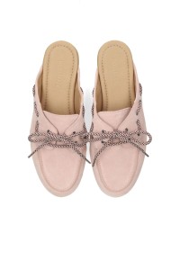 PS Poelman Loes dames loafers lichtroze – bovenaanzicht paar