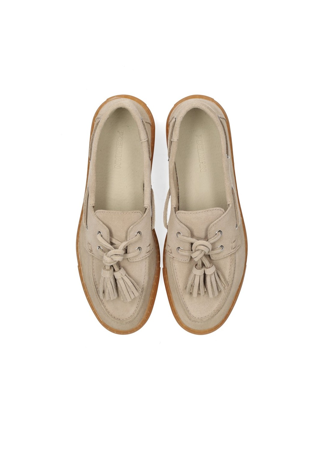 PS Poelman Ilse Damen Loafer sand – Draufsicht Paar