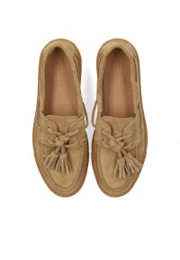 PS Poelman Ilse dames loafers bruin – bovenaanzicht paar