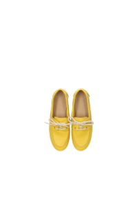 PS Poelman Callie dames loafers geel – bovenaanzicht paar