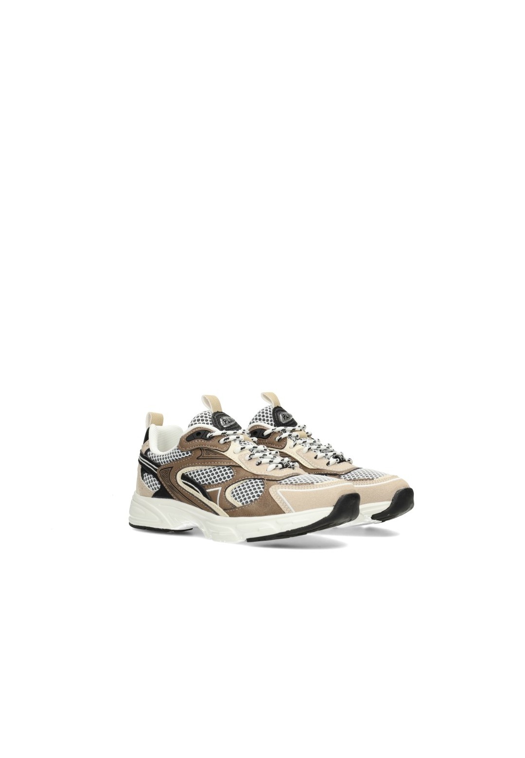 PS Poelman Sev Jungen Sneaker braun – schräge Vorderansicht