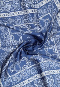POSH by Poelman Blue/White Paisley Scarf | Poelman Brands Webshop
