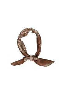 PS Poelman Bruin Wit Paisley Sjaaltje | Poelman Brands Webshop