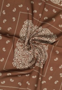 PS Poelman Brown/White Paisley Scarf | Poelman Brands Webshop