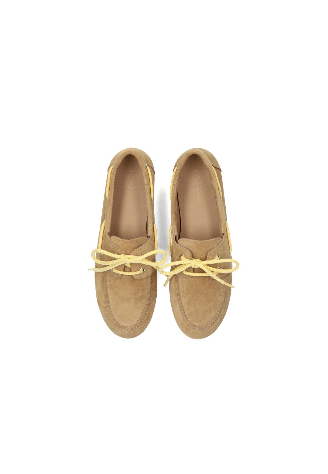 PS Poelman Callie dames loafers beige – bovenaanzicht paar