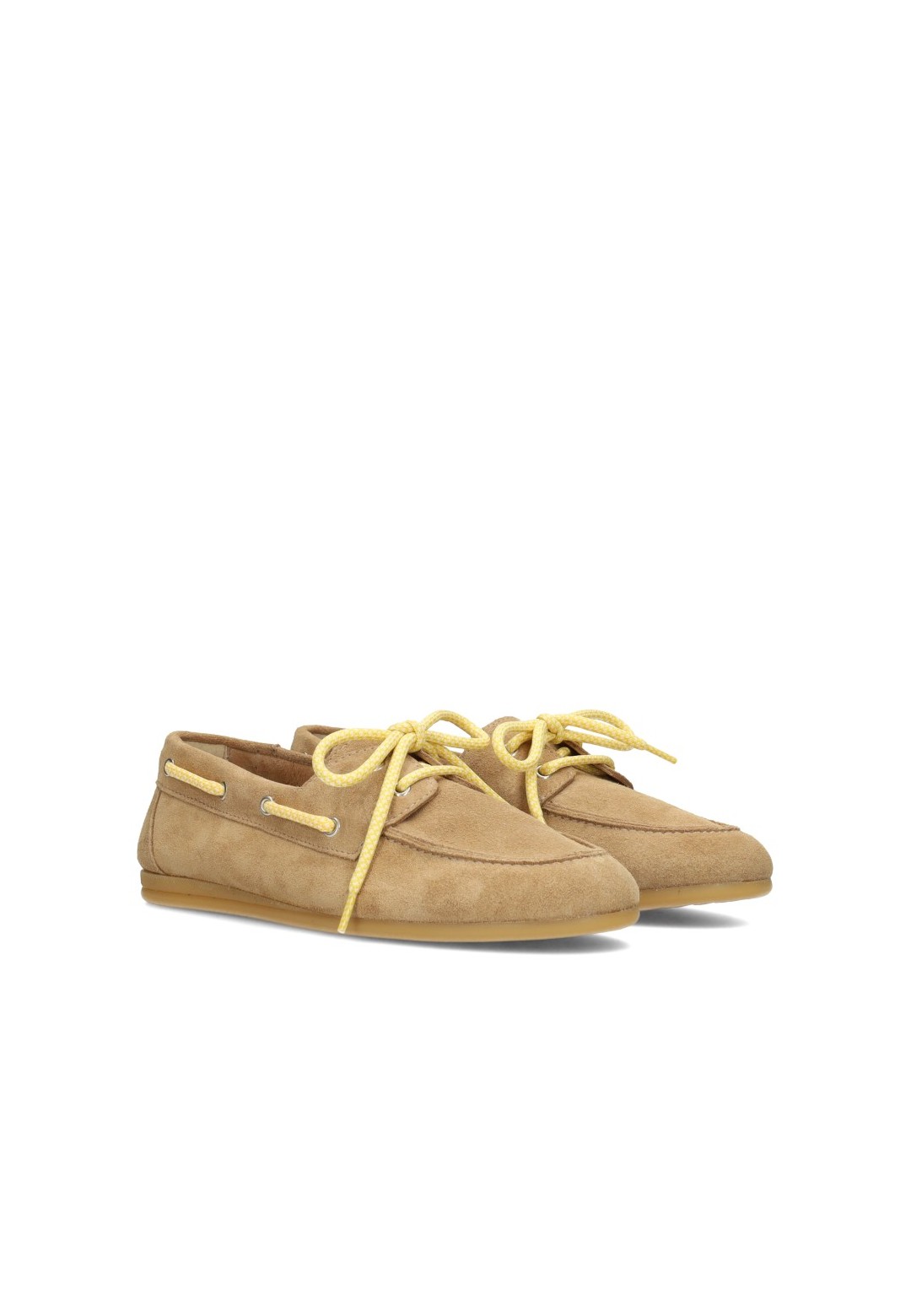PS Poelman Callie Damen Loafer beige – schräge Vorderansicht
