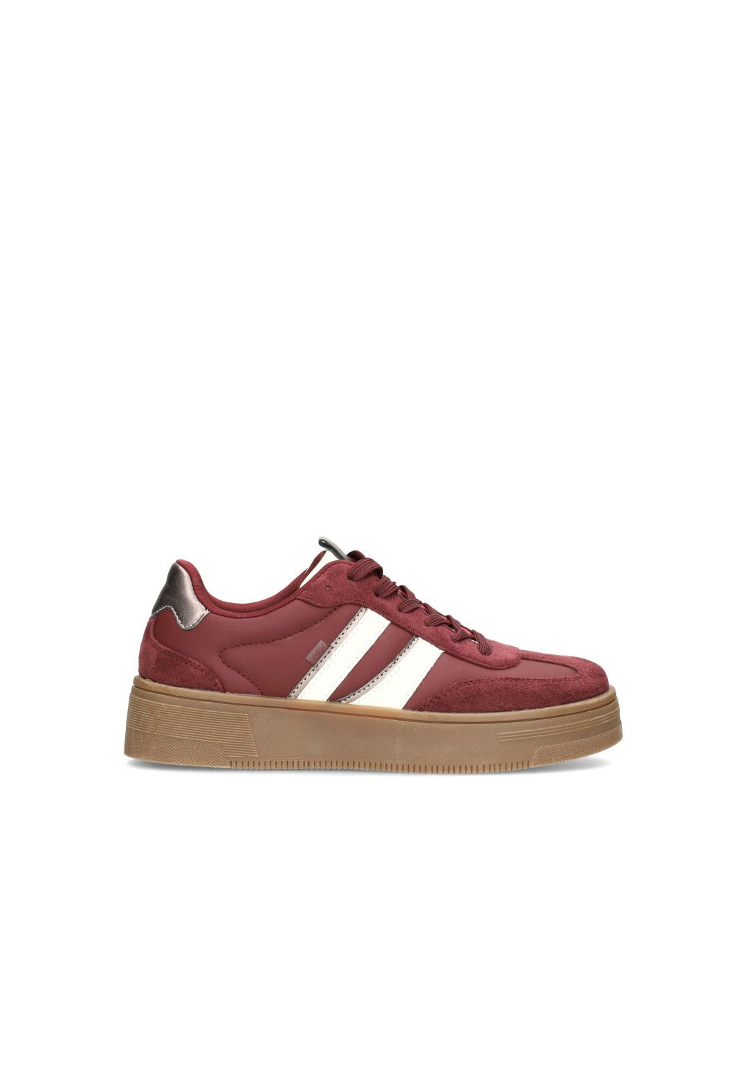 POSH By Poelman Lilly dames sneakers bordeaux – zijaanzicht product