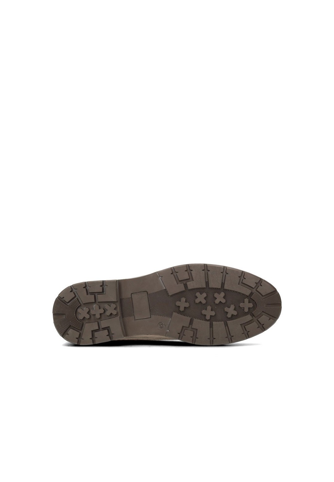 Poelman NICK men’s lace-up sneaker – tread sole bottom view