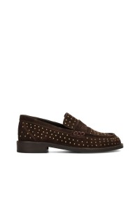 Poelman Tika Damen Loafer dunkelbraun – Seitenansicht Produkt