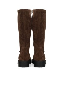 POSH by Poelman IVY Mädchen Stiefel dunkelbraun Rückansicht