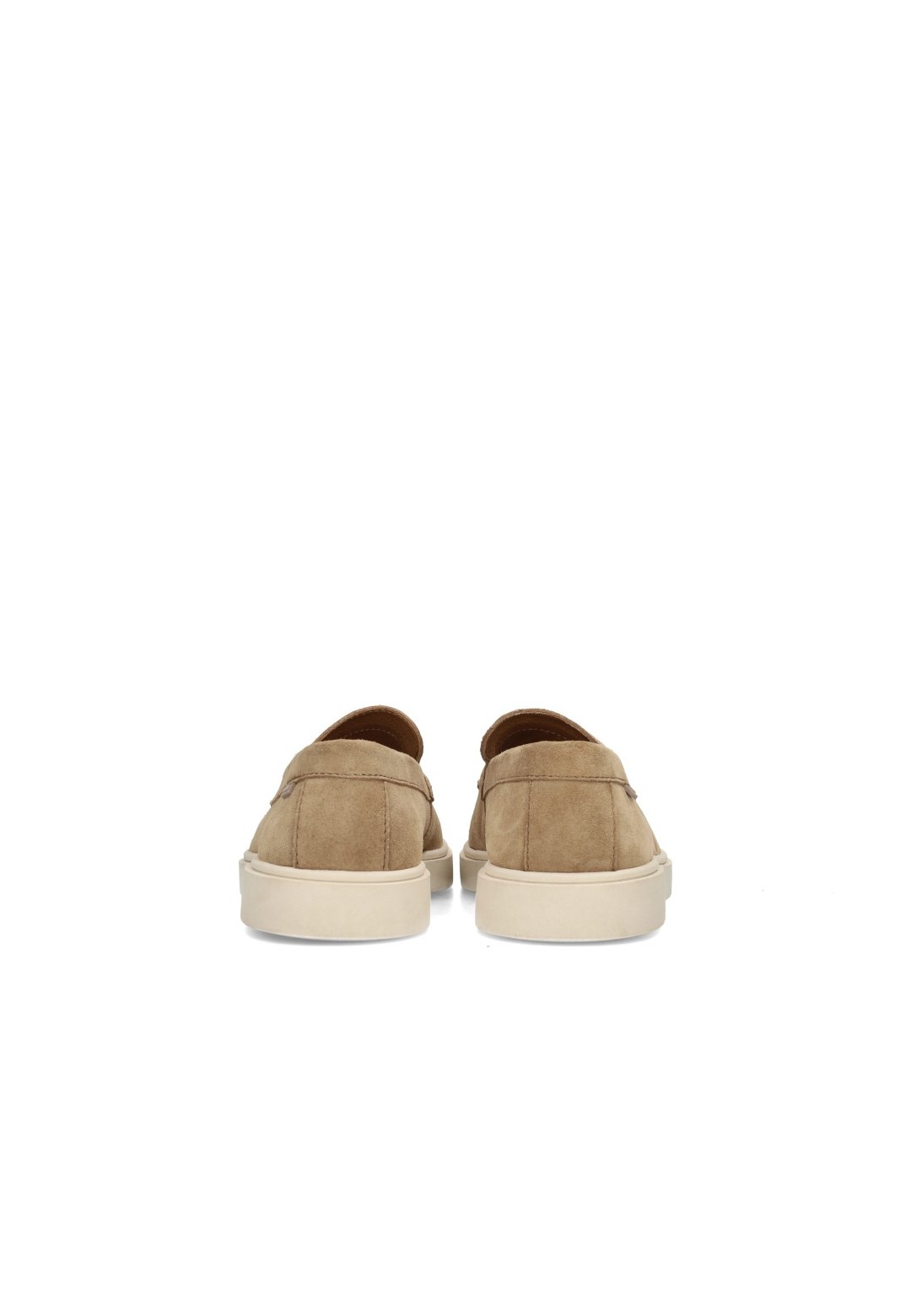 PS Poelman Mason beige loafers – rear detail view