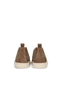 PS Poelman Milan taupe slip-ons – back view pair