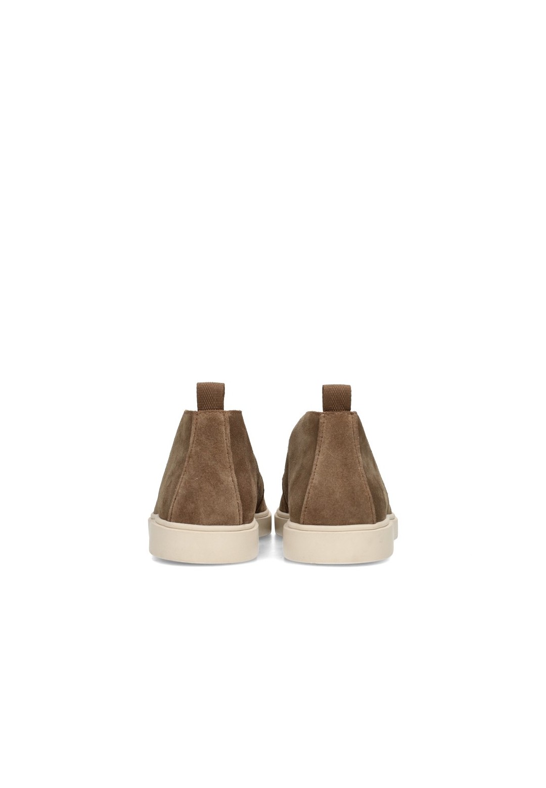 PS Poelman Milan taupe slip-ons – back view pair