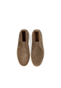 PS Poelman Milan men's slip-on shoes taupe – top view pair