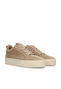 PS Poelman Ivar men's sneakers beige – angled front view