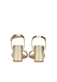 Back view of the POSH by Poelman Laurie sandals with block heel