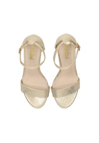 Top view of the POSH by Poelman Laurie women’s heels in gold