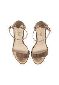 Top view of the POSH by Poelman Laurie women’s heels in bronze