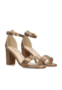 Angled front view of the POSH by Poelman Laurie heels with ankle strap