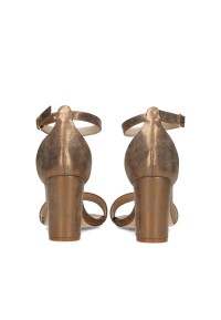 Back view of the POSH by Poelman Laurie sandals with block heel