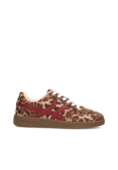 POSH By Poelman Megan Damen Sneaker mit Leopardenmuster – Seitenansicht Produkt