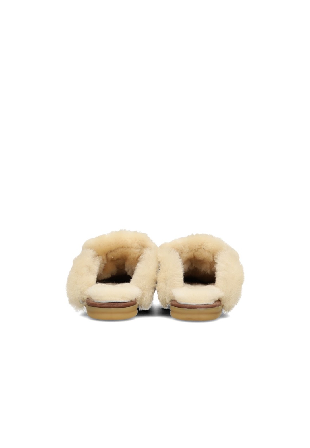 Achteraanzicht Haboob JOLIE bruine loafers met zachte voering