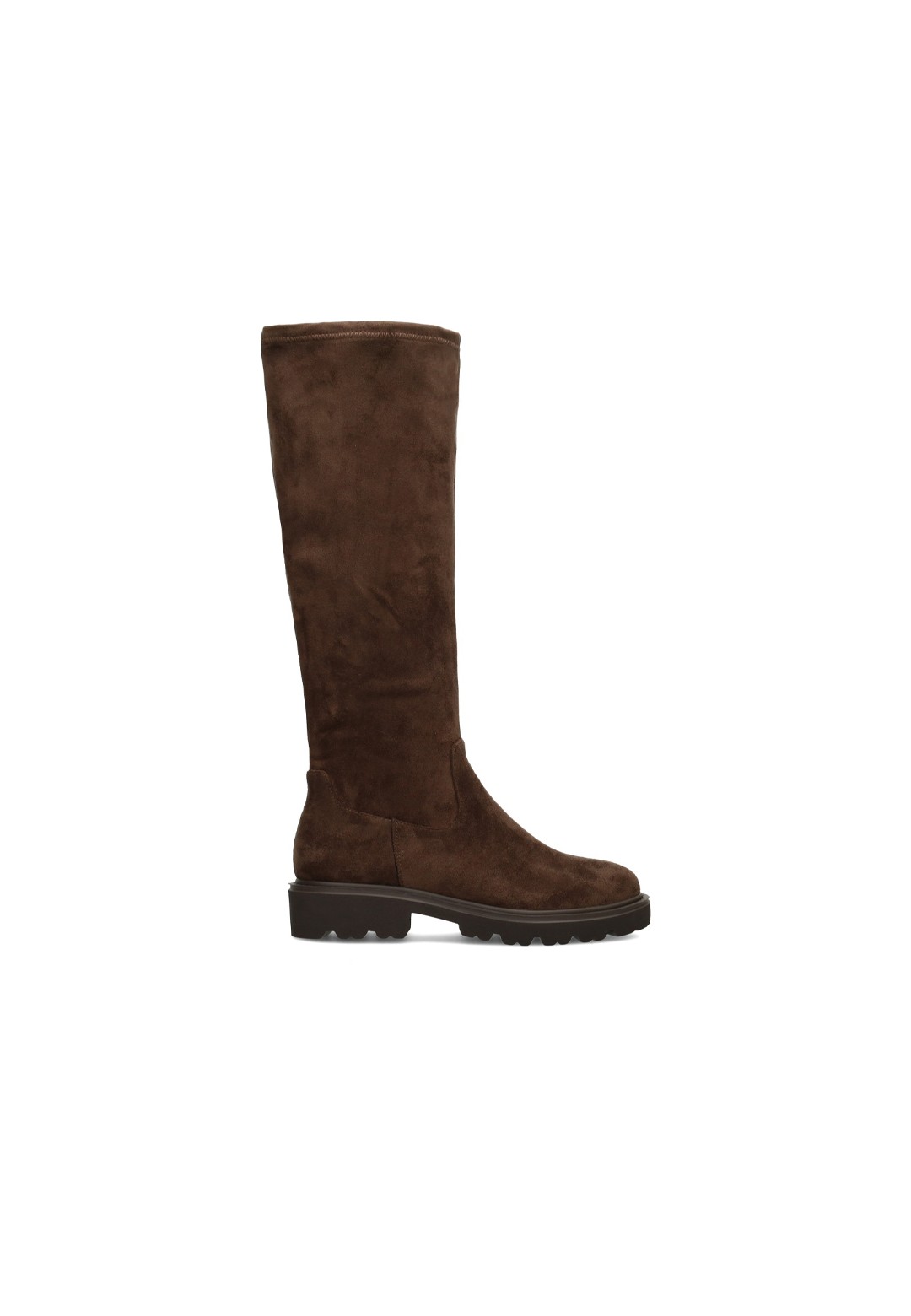 POSH By Poelman Jennifer dames laarzen bruin suède – zijaanzicht product