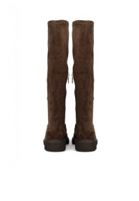 POSH By Poelman Jennifer braune Wildlederstiefel – Rückansicht Paar