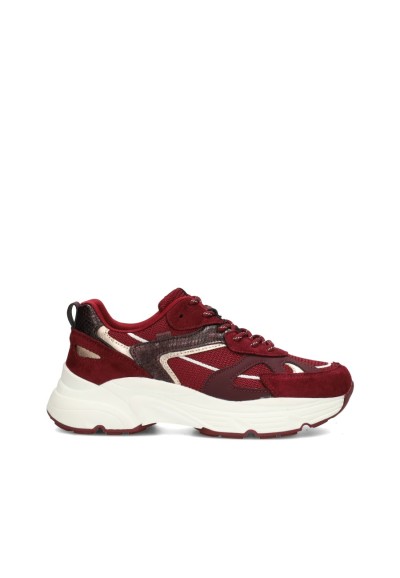 POSH By Poelman Ayoki Damen Sneaker bordeaux – Seitenansicht Produkt