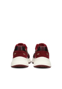 POSH By Poelman Ayoki burgundy sneakers – back view pair