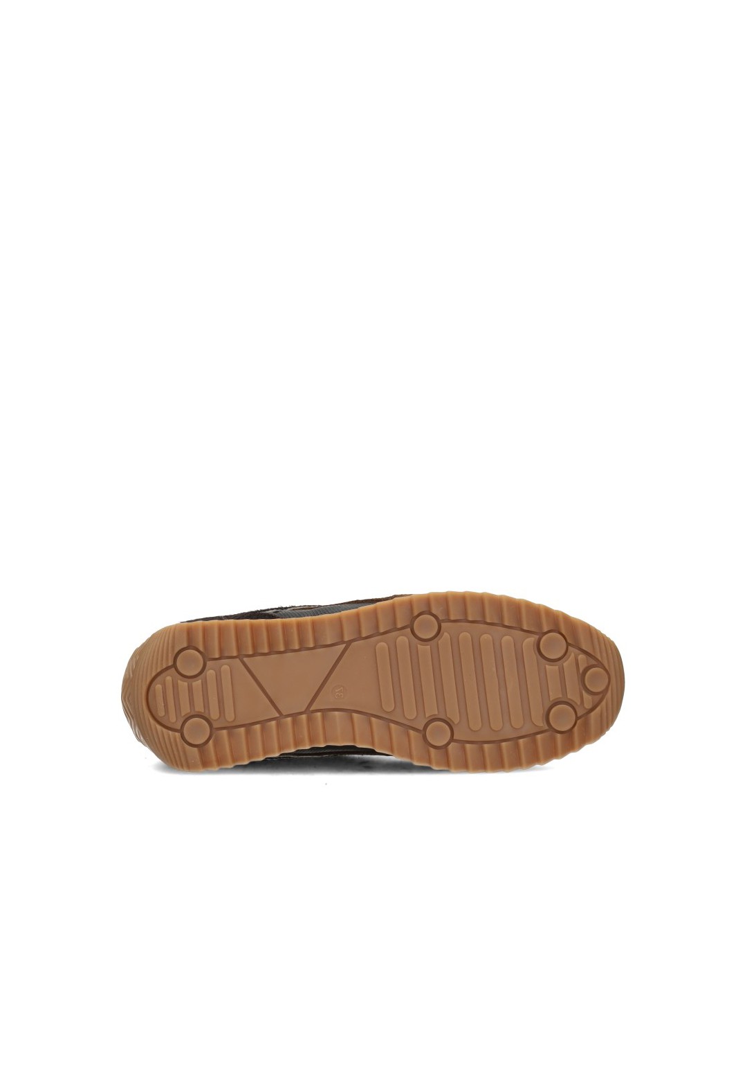 Poelman VALERIA Damen Sneaker mit brauner Profilsohle – Sohlenansicht
