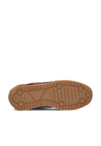 Poelman VALERIA Damen Sneaker mit brauner Profilsohle – Sohlenansicht