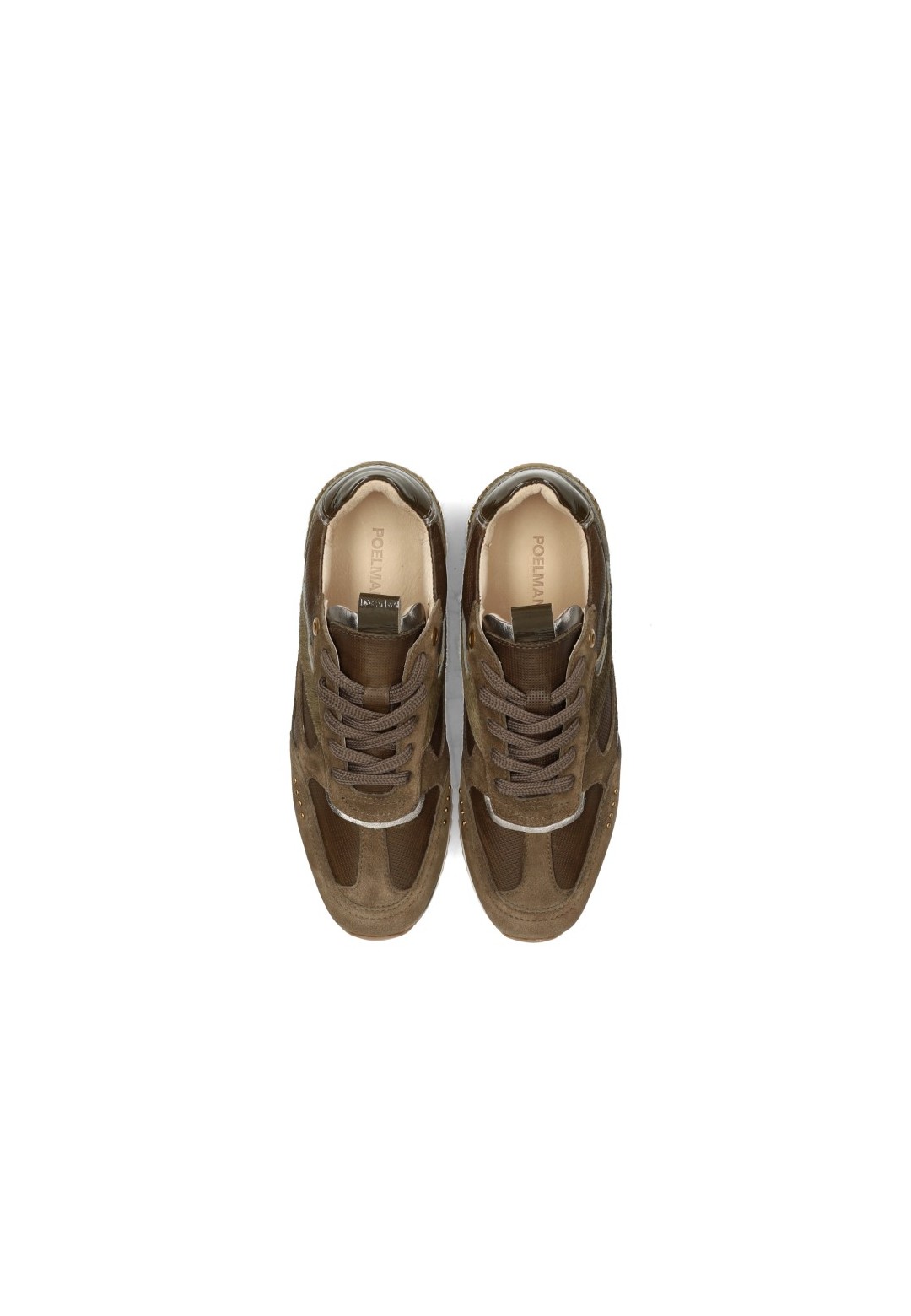Poelman VALERIA grüne Damen Sneaker – Draufsicht