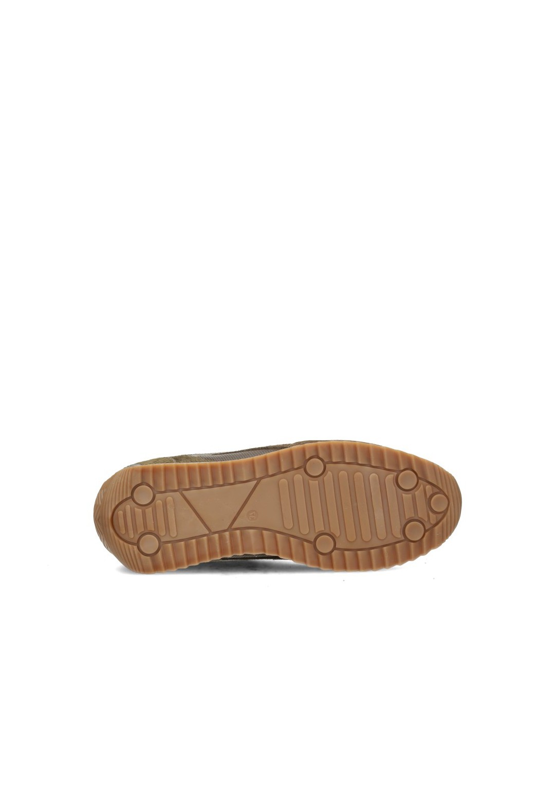 Poelman VALERIA Damen Sneaker mit brauner Profilsohle – Sohlenansicht