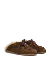 Poelman ISA bruine dames loafers zijaanzicht