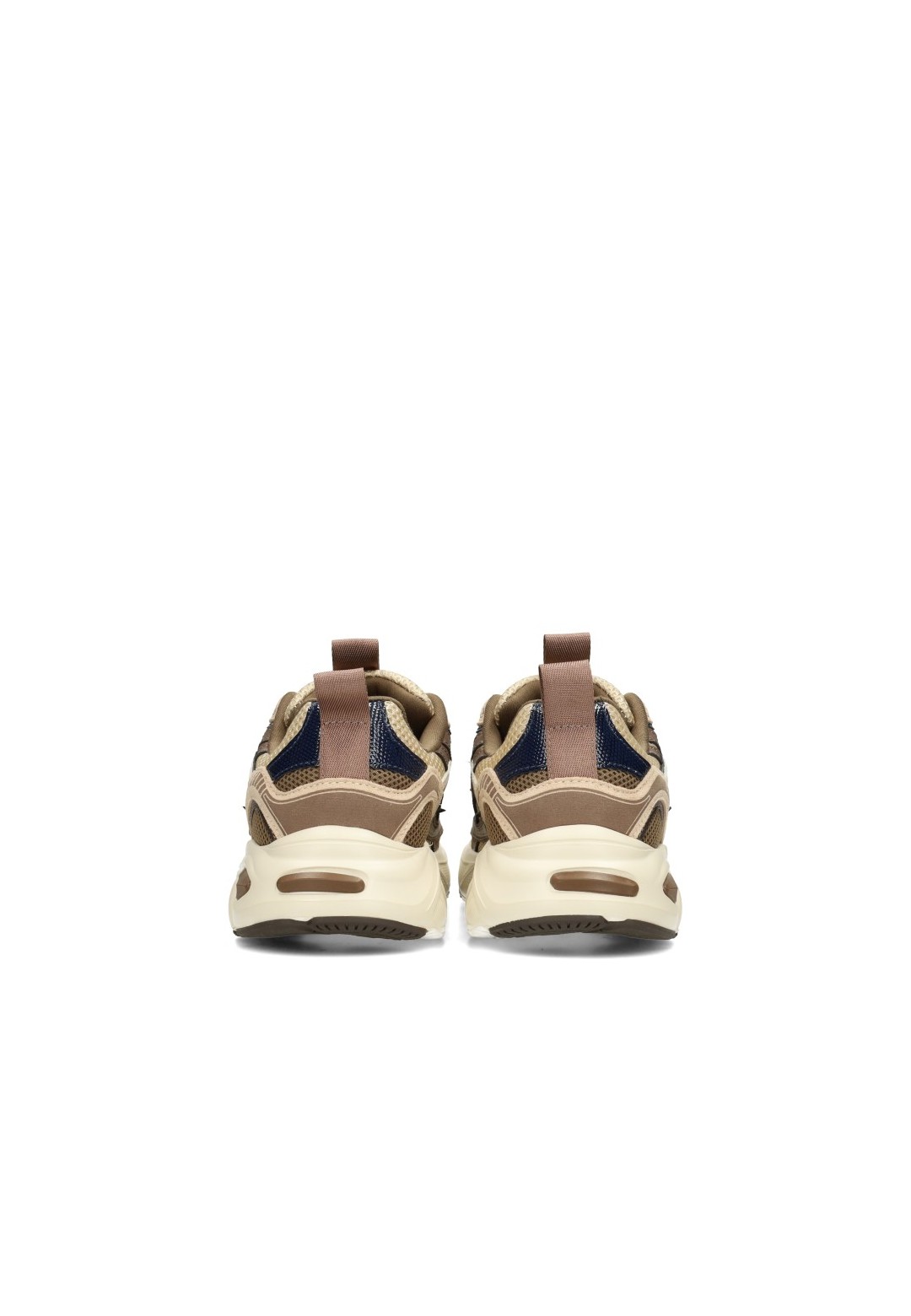 POSH by Poelman HARPER beige bruine sneakers – achteraanzicht