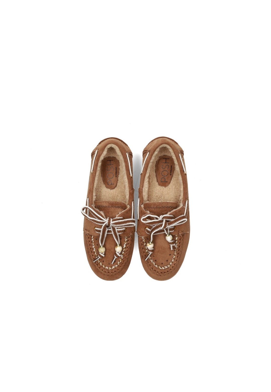 Draufsicht der POSH by Poelman MELODY Damen-Loafer mit warmem Futter
