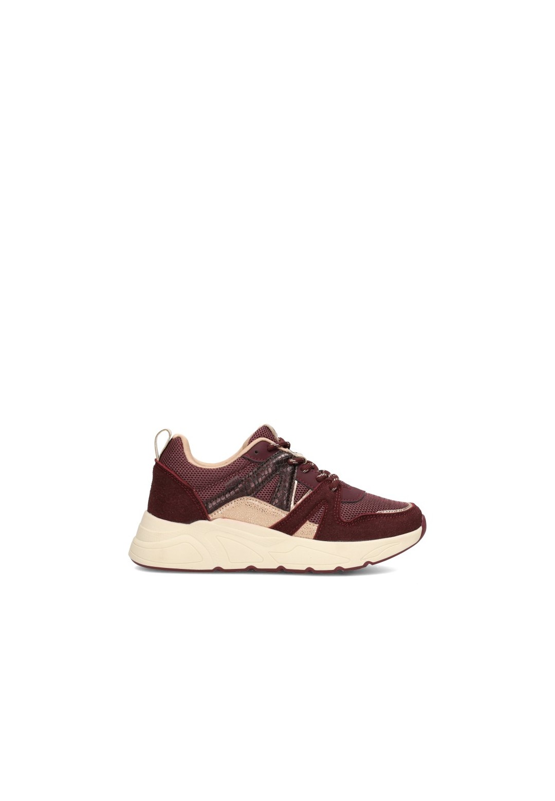 POSH By Poelman Carocel Mädchen Sneaker bordeaux – Seitenansicht Produkt
