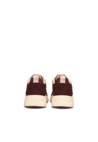 POSH By Poelman Carocel burgundy sneakers – back view pair