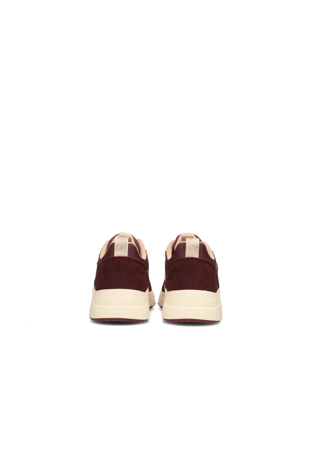 POSH By Poelman Carocel burgundy sneakers – back view pair