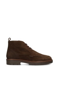 Poelman NICK brown suede men's lace-up shoes – side view