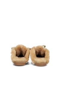 Poelman ISA beige dames loafers achteraanzicht met zachte voering
