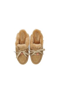 Poelman ISA beige dames loafers bovenaanzicht