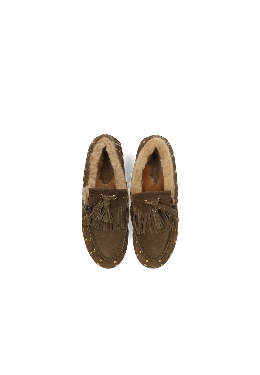 Poelman LISA dames loafers leer bovenaanzicht