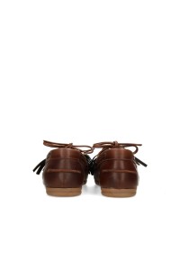 Poelman Vita brown leather loafers – back view pair