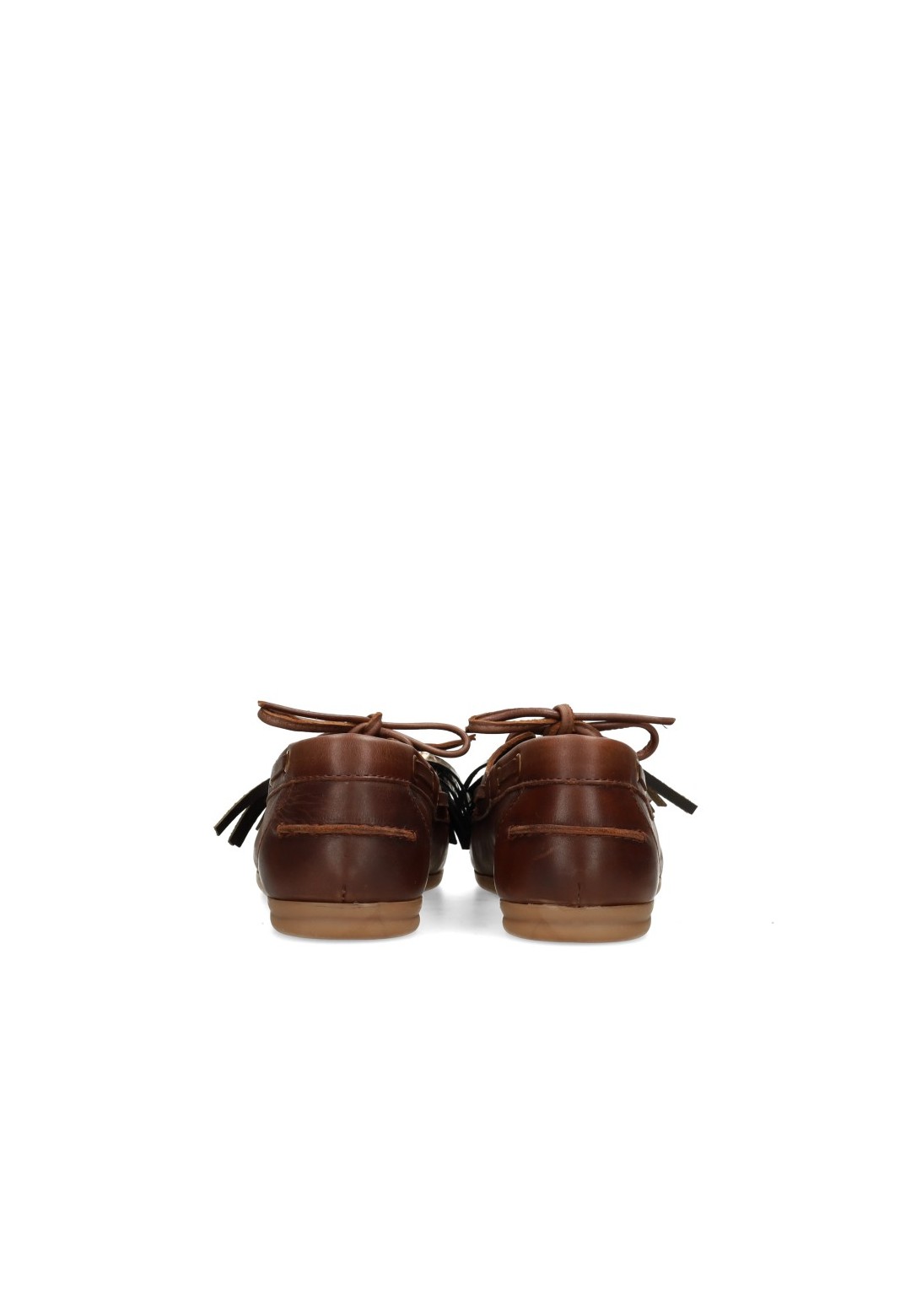 Poelman Vita brown leather loafers – back view pair
