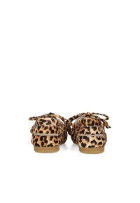 Poelman MIRA dames loafers met luipaardprint – achteraanzicht