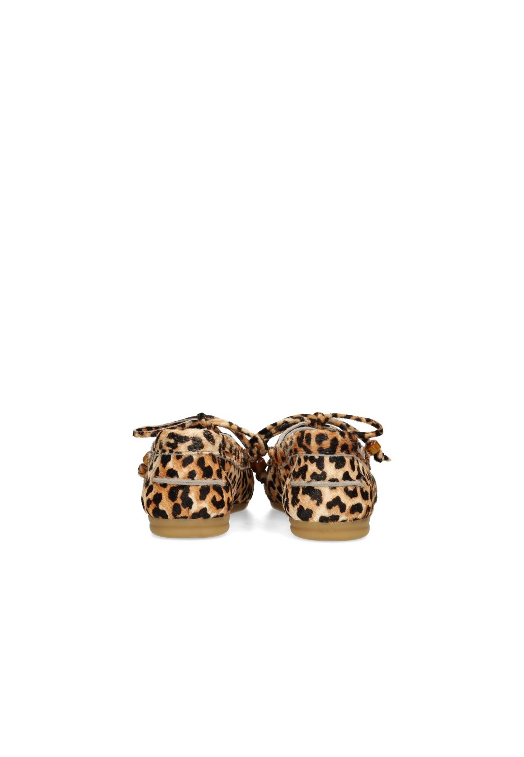 Poelman MIRA dames loafers met luipaardprint – achteraanzicht