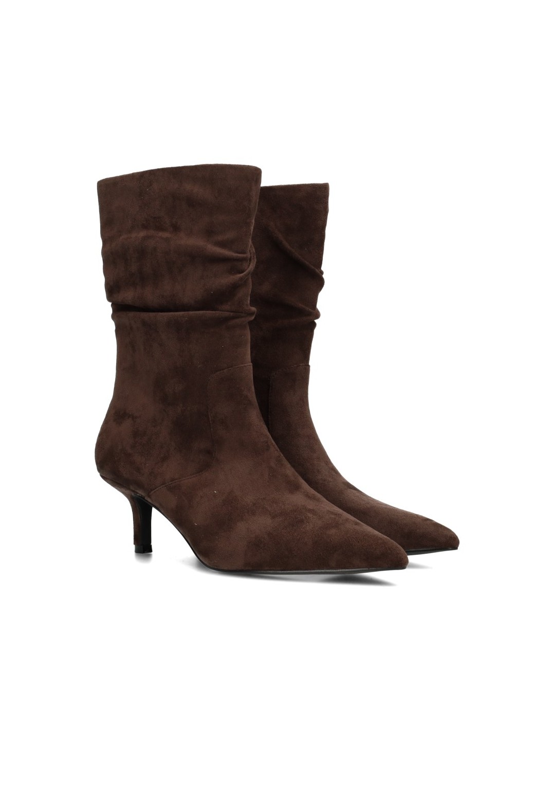 POSH By Poelman Ellie Damen Stiefel dunkelbraun – schräge Vorderansicht
